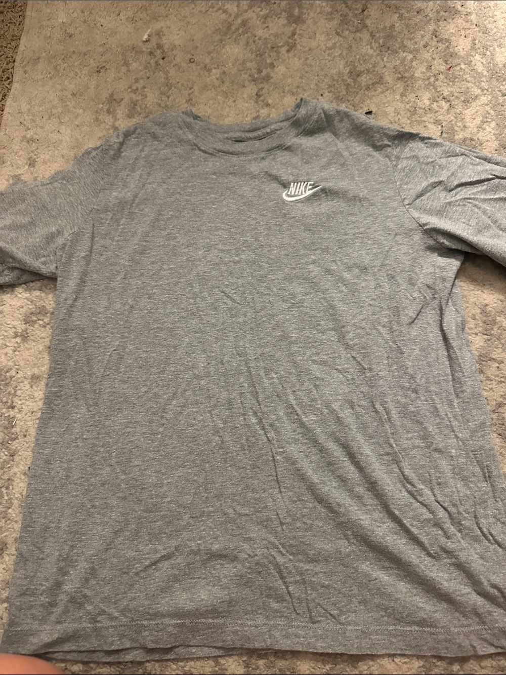 Nike Grey youth XL embroidered logo tee